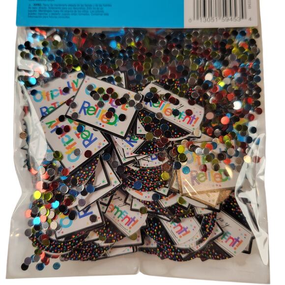 Officially Retired Party Confetti 1.2oz Stars, Dots & Signs 2 Packs Celebration - Picture 8 of 12